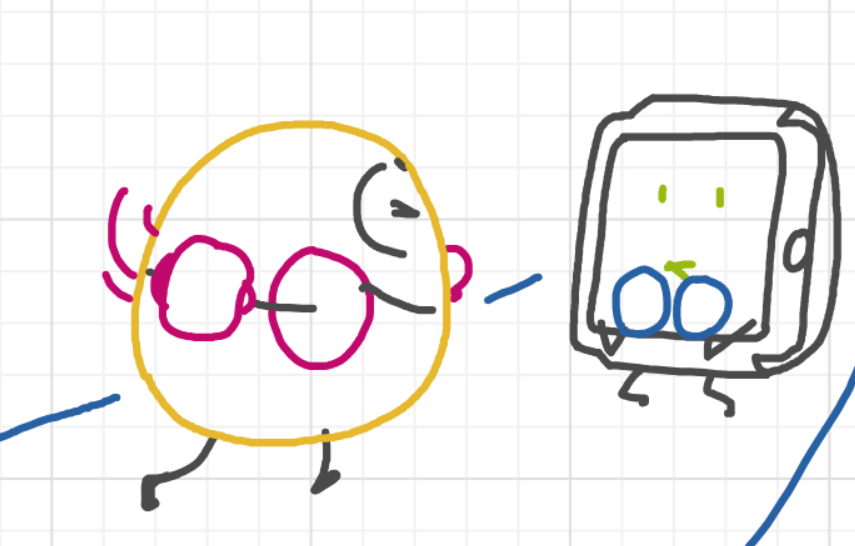 A panel from What's The Point, episode five of the Board Boards object show by Furretwalk/WalkingFurret.